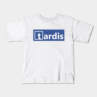 TARDIS Social Media logo Kids T-Shirt